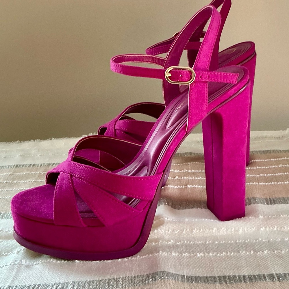 JESSICA SIMPSON Berry Blast Women's Giddings Sandal with Heel - Picture 7 of 15